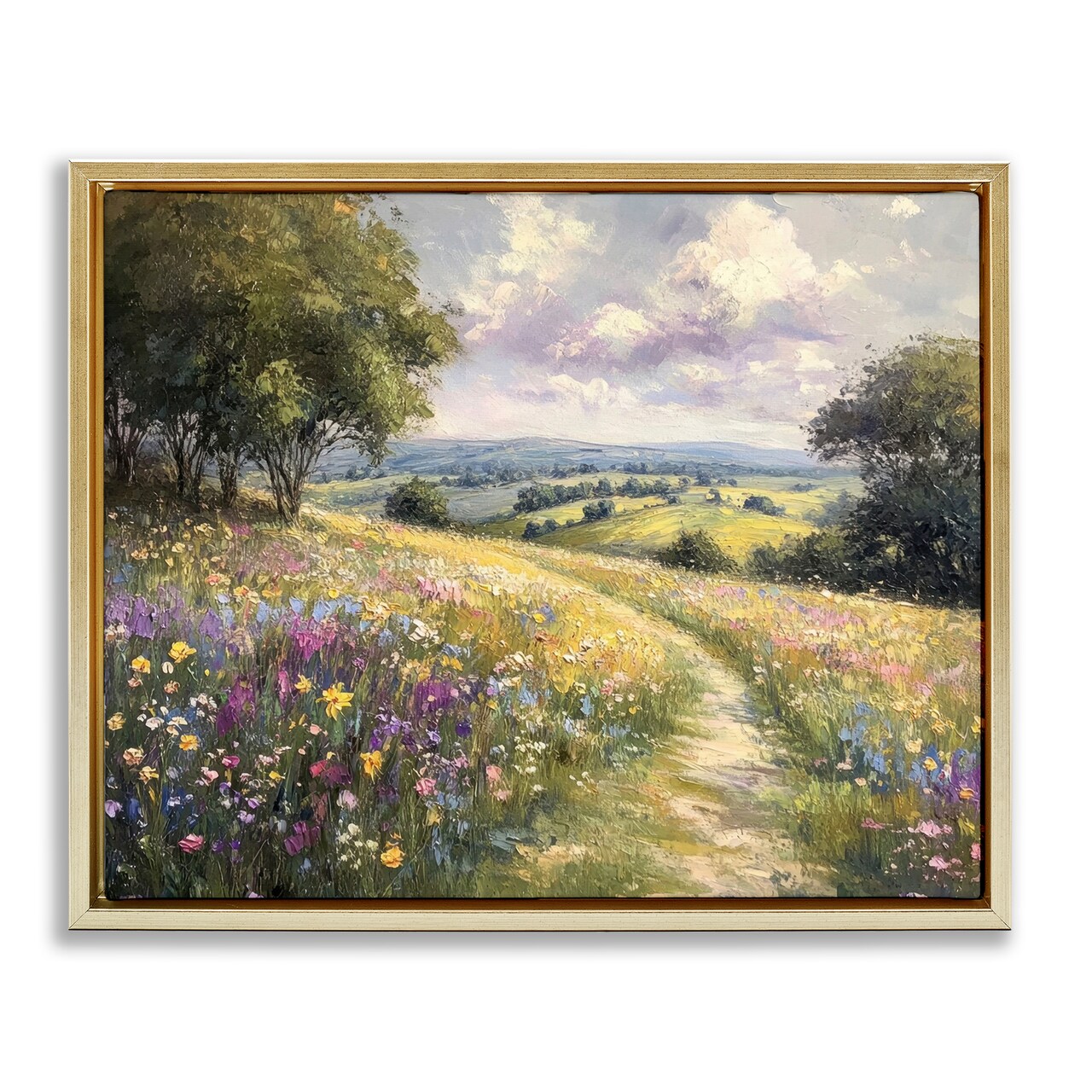 Stupell Industries Peaceful Path Through Meadow Floating Frame, design by Petal Prints Design